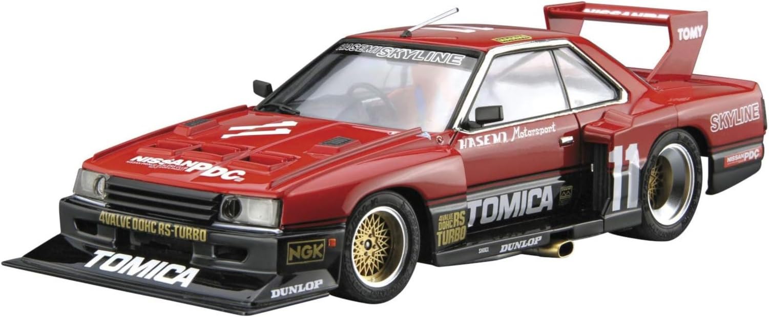 青島文化教材社(AOSHIMA) 1/24 ザ・モデルカーシリーズ No.11 ニッサン KDR30 スカイライン スーパーシルエット '82 プラモデル (自動車)ブランド青島文化教材社(AOSHIMA)色成型色モデル11商品説明【商品概要】組み立て塗装が必要なプラモデル。別途、接着剤や工具、塗料等が必要。1/24スケール未塗装プラスチック組み立てキット1982年に活躍した仕様を再現発色の良いシルクスクリーンデカールを採用シルエット専用前後異径ワイドスリックタイヤ【商品説明】【商品詳細】ブランド：青島文化教材社(AOSHIMA)商品種別：車・トラック商品名：青島文化教材社(AOSHIMA) 1/24 ザ・モデルカーシリーズ No.11 ニッサン KDR30 スカイライン スーパーシルエット '82 プラモデル (自動車)製造元：青島文化教材社(AOSHIMA)商品番号：11発売日：2024年11月14日商品内容：331g色：成型色【当店からの連絡】【配送について】当店では複数の物流拠点から発送しております。外装箱が提携配送センターのものである場合がございますが、品質に問題はございません。あらかじめご了承ください。