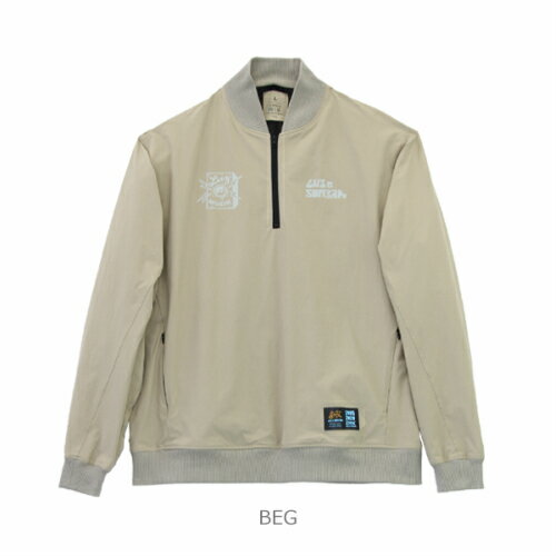 15th Muzik half zip JACKET �롼�� �롼��������֥� LUZ LUZeSOMBRA �롼������������֥� ���㥱�å� �ȥåץ� �������� �ϡ��ե��å� �ȥå� ���å��� �եåȥ��� �ȥ졼�˥� ���ݡ��� BLK BEG S-XL O2012123