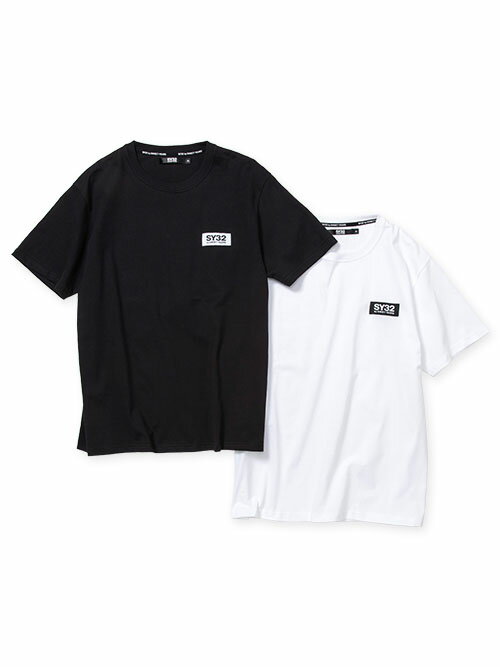 BASIC TAG TEE SY32 by SWEET YEARS sweet years SY32 SY 32 32 メンズ Tシャツ シャツ ティーシャツ Tシャツ 半袖 ベーシック タグ スポーツ フットサル サッカー トレーニング ファッション シック おしゃれ BLK WHT S-XXL TNS1764J