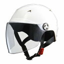 リード工業 RE41 開閉シールド付きハーフヘルメット ホワイト LL(61~62cm未満) 1163K-RE41-W(2)