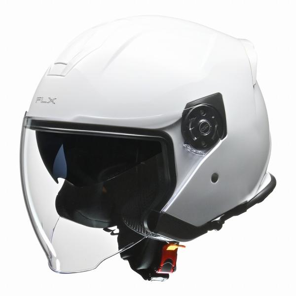 リード工業　FLXジェットヘルメット　ホワイト　L(59～60cm未満)　 1293K-FLX-W-L