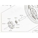 ZRX1200 DAEG(ZRT20D) リヤハブダンパー (リアハブダンバー) 1台分 図中(92161番) 92161-1286 1294K-92161-1...
