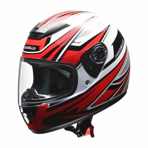 リード工業　MODELLO　フルフェイスヘルメット　フリーサイズ(57-60cm未満)　カラー ホワイト 1309K-MODELLO-W