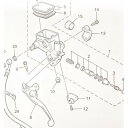 XJR1300(RP01J) クラッチマスターシリンダーインナーキット 図中(2番) 3GM-W0099-00 1382K-3GM-W0099-00