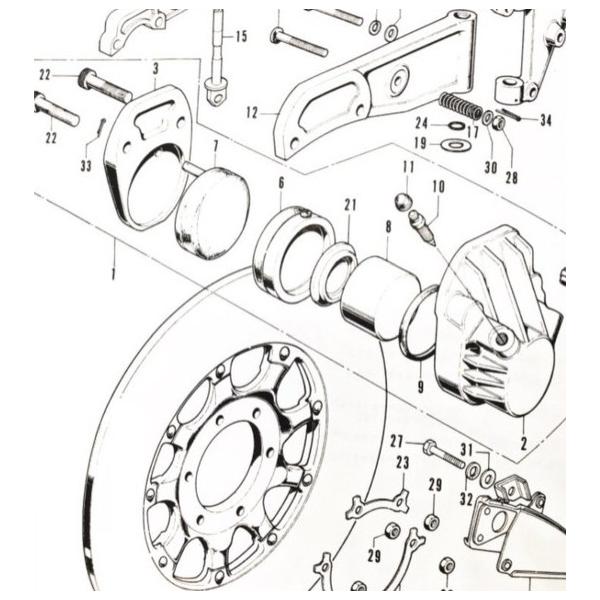 CB750K0/K1/K2/K4 �ե���ȥ֥졼���ѥå� 1��ʬ������(6�֡�7��)��45105-341-305��45106-341-305����1�� (4510...