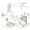 KSR-II(MX080B) 全年式 エアエレメント(エアフィルター エアクリーナー エアクリーナーエレメント) 図中(11013番) 11013-1164 2...