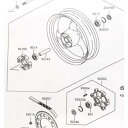 バリオス(ZR250A) リヤハブダンパー(ダンパーゴム) 図中(92160番) 部品番号 92160-1286 227k921601286