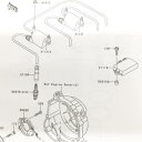 ゼファーカイ(ZR400C) プラグキャップ 1台分 図中(21130番) 21130-1071 4個 300K21130-1071X4