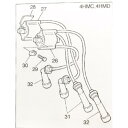 XJR400/R(4HM) プラグキャップ 1台分 図中(31番&32番) 4VW-82370-00 (371-82370-00 4TR-82370-00) 3NS-82370-00 (1UY-82370-20) 407K4VW-82370-00X2-3NS-82370-00X2(2)