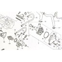 CBR1100XXブラックバード(SC35国内仕様) サーモスタット&パッキン 図中(10番&11番) 19300-MAT-761 19305-MCA-A00 ...