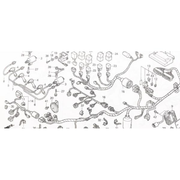 CBR1100XXブラックバード(SC35国内仕様)　イグニッションコイル　1台分　図中(3番)　30510-MM8-003 530K30510-MM8-003X2