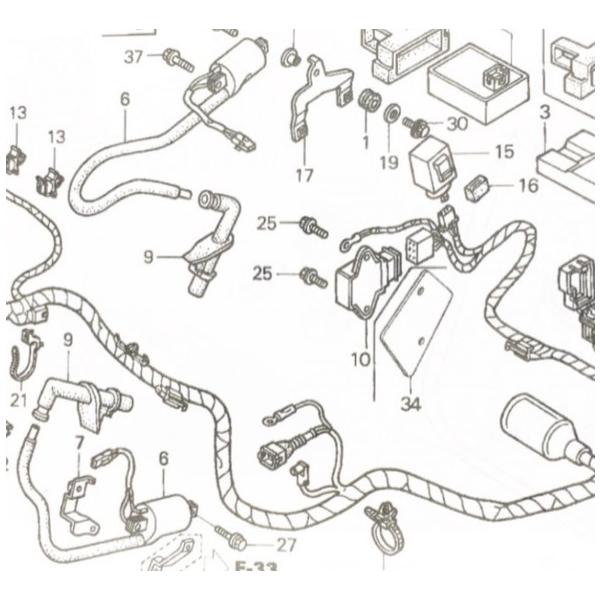 Rakuten - VTR1000F(SC36)　イグニッションコイル　1台分　図中(6番) 30501-MBB-E30　(30501-MBB-641より品番統一) 588K30501-MBB-E30X2