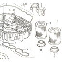 CBR1000RR(SC57) エアクリーナーエレメント 1台分 (エアエレメント エアフィルター エアクリーナー) 図中(1番) 17210-MEL-000 ...