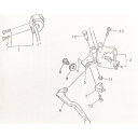 XJR400R(RH02J) ハンドルスイッチ右 図中(1番) 4HM-83975-11 796K4HM-83975-11