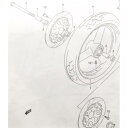 イナズマ400(GK7BA) フロントアクスルシャフト 図中(5番) 54711-07F00 968K-54711-07F00