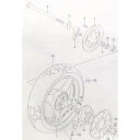 イナズマ400(GK7BA) リヤハブダンパー (リアハブダンパー) 1台分 図中(7番) 64651-32C00 5個 970K-64651-32C00X5