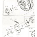 ニンジャ250R(EX250K) リヤハブダンバー (リアハブダンバー) 図中(92161番) 92161-0700 995K-92161-0700