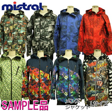 【MISTRAL/ミストラル】 メンズ スノーボードウェア・ ジャケット ■サンプル品特別価格!!■Lサイズ限定 ボードウェア スキー スノボ【1-10】