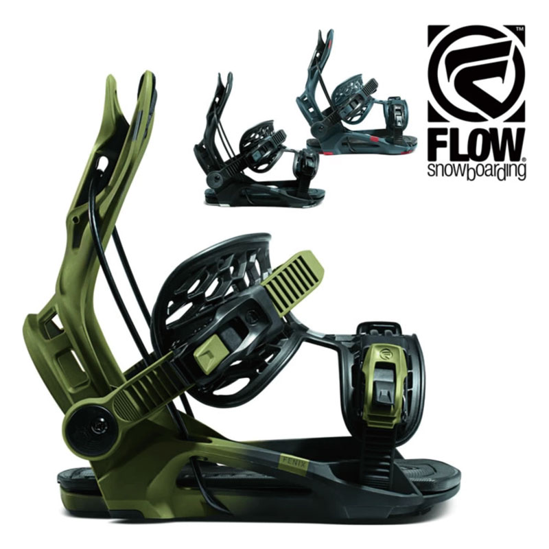 FLOW FENIX スノーボード バインディング 【FLOW BINDINGS】メンズ 正規品 フロー ビンディング フュージョン snowboard 脱着簡単 アシンメトリックデザイン オールラウンド モデル