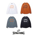 SMT24134TX SPALDING ロングスリーブTシャツ テキサス ロングホーンズ アーチロゴ | 正規品 スポルディング バスケットボール バスケ Lo...