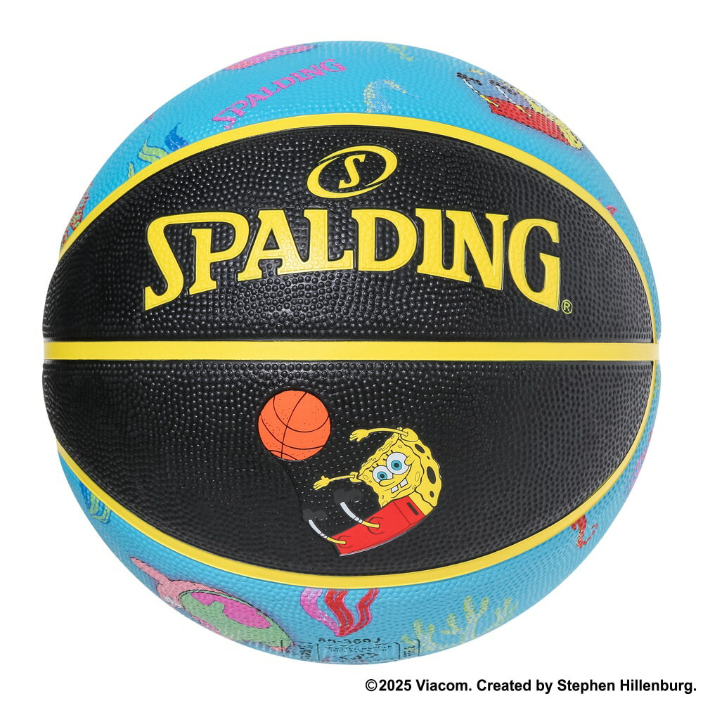 85-370J SPALDING スポンジ・ボブ アンダーザシー 5号球 ラバー ｜ 正規品 スポルディング バスケットボール バスケ 5号 ゴム 屋内 屋外 海底 スポンジ ボブ パトリック