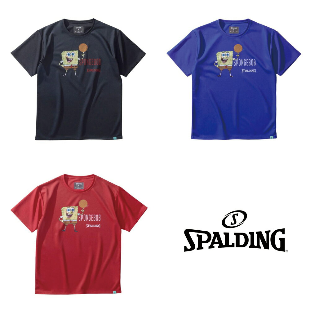 樂天商城 - SJT24171S ジュニア T シャツ スポンジ・ボブ スピニング バスケットボール ｜ 正規品 SPALDING スポルディング バスケット ボール バスケ T-shirt メンズ レディース 男性 女性 ユニセックス 男女兼用 おしゃれ オシャレ