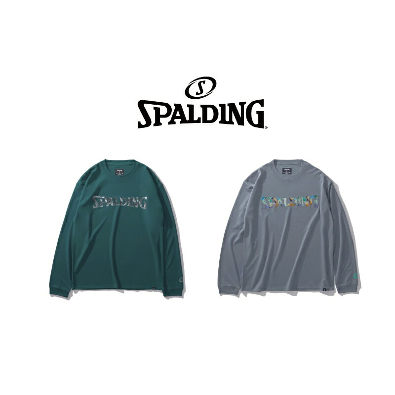 樂天商城 - SMT24107 SPALDING ロングスリーブ Tシャツ ジオメトリック ロゴ ｜ 正規品 スポルディング バスケットボール バスケ Long Sleeve T-shirt メンズ レディース 男性 女性 ユニセックス 男女兼用 おしゃれ オシャレ