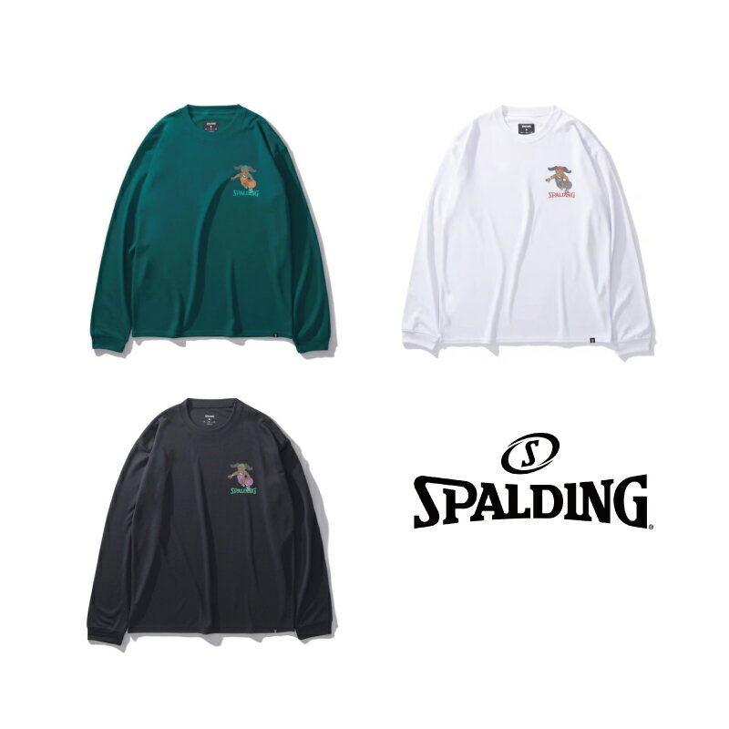 乐天商城 - SMT24113 SPALDING ロングスリーブ T シャツ ビーグル レッツ プレイ フープス ｜ 正規品 スポルディング バスケットボール バスケ Long Sleeve T-shirt メンズ レディース 男性 女性 ユニセックス 男女兼用 おしゃれ オシャレ