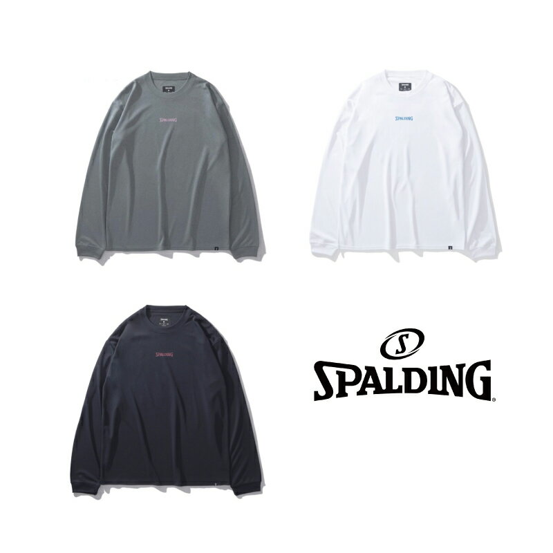 乐天商城 - SMT24115 SPALDING ロングスリーブ Tシャツ ダンク ｜ 正規品 スポルディング バスケットボール バスケ Long Sleeve T-shirt メンズ レディース 男性 女性 ユニセックス 男女兼用 おしゃれ オシャレ