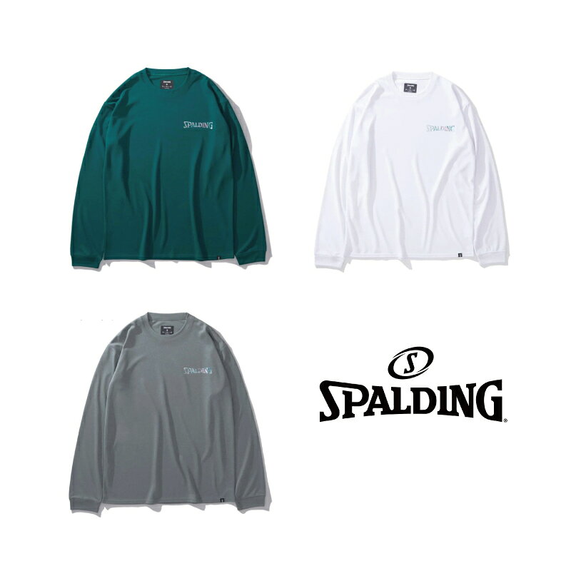乐天商城 - SMT24177 SPALDING ロングスリーブ T シャツ ホログラム ワード マーク ｜ 正規品 スポルディング バスケットボール バスケ Long Sleeve T-shirt メンズ レディース 男性 女性 ユニセックス 男女兼用 おしゃれ オシャレ