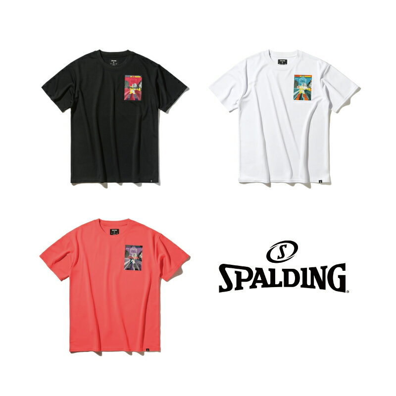 SMT25011 SPALDING Tシャツ ポップアート コラージュ ｜ 正規品 スポルディング バ...