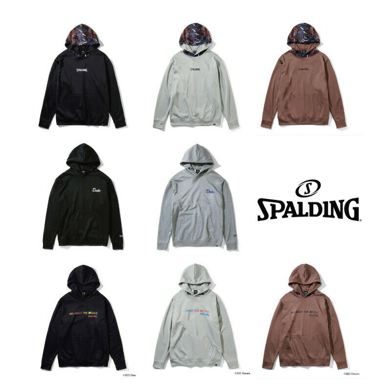 SPALDING Pullover sweatshirt hoodie プルオーバースウェットフーディー ナイトステージ デュークスクリプトロゴ MTVオールアバウト | 正規品 SMJ 211330 211480 211610 スポルディング バスケットボール バスケ バッグ メンズ レディース ユニセックス オシャレ