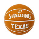 84-917J テキサス アスレチックス ラバー 7号球 | 正規品 SPALDING スポルディング バスケットボール バスケ 7号 ラバー 屋外