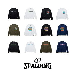 SPALDING Long Sleeve T-Shirt ロングスリーブTシャツ | 正規品 スポルディング バスケットボール バスケ バッグ メンズ レディース 男性 女性 ユニセックス 男女兼用 オシャレ SMT 22102 22105 22109 22113 tシャツ