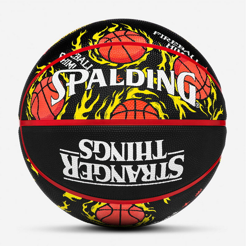 84-865Z ストレンジャー・シングス ホーキンス ドッグボーン ラバー 7号球 ｜ 正規品 SPALDING スポルディング バスケットボール バスケ 7号 ラバー ゴム 屋外 外用 屋内 室内
