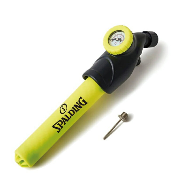 ●カラー：イエロー ●空気圧計がついており、空気圧を確認しながらボールに空気を入れることが可能な空気入れ。