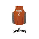 SMT23045TX SPALDING タンクトップ テキサス ナンバー M サイズ | 正規品 スポルディング バスケットボール バスケ キャミソールシャツ ...