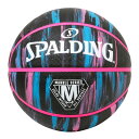 84-400Z マーブル ブラックネオン ラバー 7号球 | 正規品 SPALDING スポルディング バスケットボール バスケ 7号 ラバー ゴム 屋外 外用 屋内 室内(4)