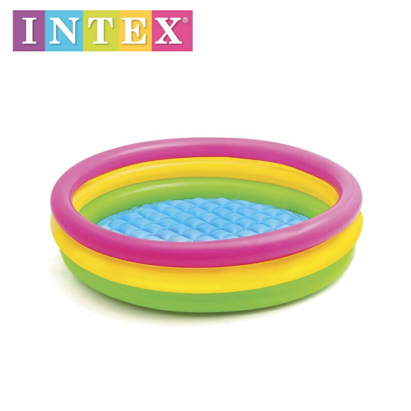 U-57412 サンセットグロープール 114×25 intex インテックス INTEX ビニールプール　家庭用プール プール クッション底 子供用 ベビー 57412　ME-7026/