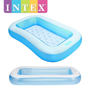 U-57403 レクタングラベビープール | 166 x 100 x 25 cm 【ビニールプール 家庭用プール】 ME-7001 INTEX(インテックス)日本正規品 子供用 キッズ ベビー&キッズ オススメ 小さいプール
