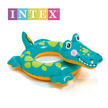 U-58221 / 58221 Crocodile ビッグ アニマルリング ワニ プール 浮き輪 71x56cm INTEX インテックス 夏 店長 おすすめ 日本正規