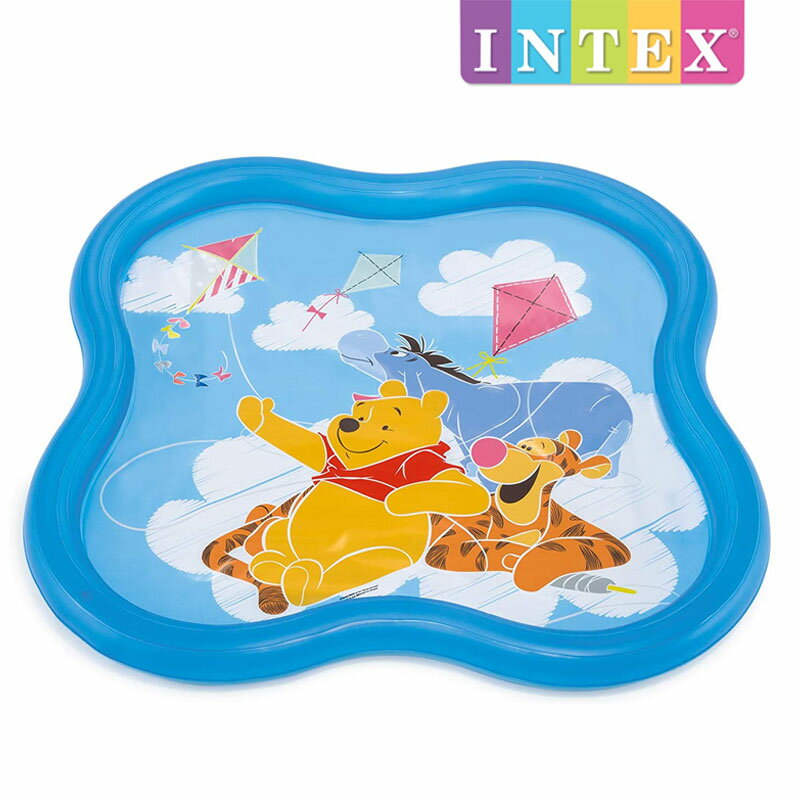 58433 INTEX くまのプーさん ベビースプレープール 140×140×10cm ｜ 日本正規品 イ...