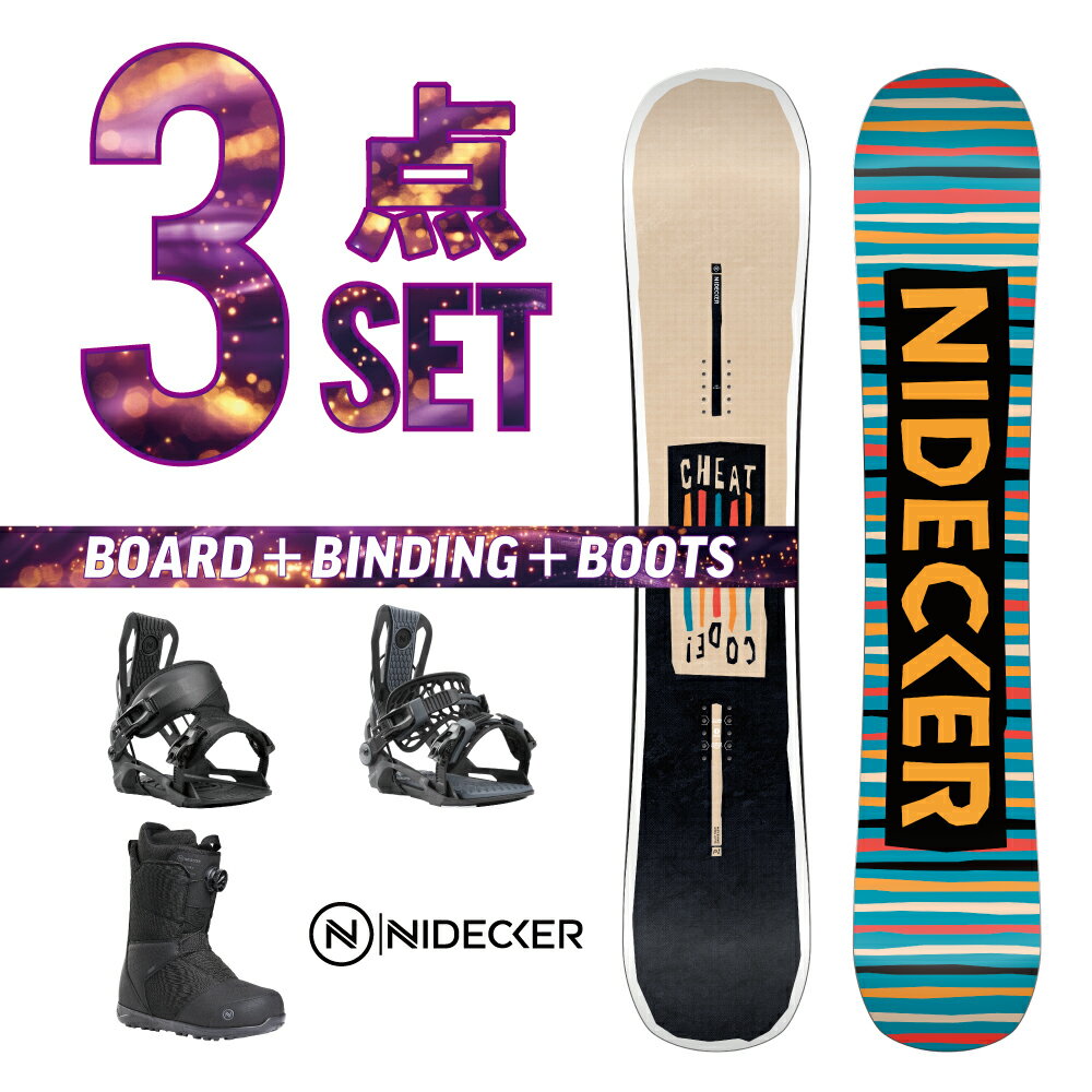 ���Ρ��ܡ��� 3�����å� NIDECKER 2025/26 NEW MODEL ���Ρ��ܡ��� CHEAT CODE ��� �ȥ��롼�ĥ��� �������å� �ϥ���...