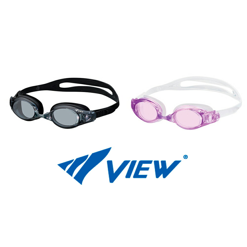 乐天商城 - V550 スイムゴーグル VIEW スイミングゴーグル BK LV 大人用 ｜ ビュー UVカット シリコーンフェイスパッド シリコーンストラップ 選べる鼻ベルト くもり止め 水中メガネ 水泳 男女兼用