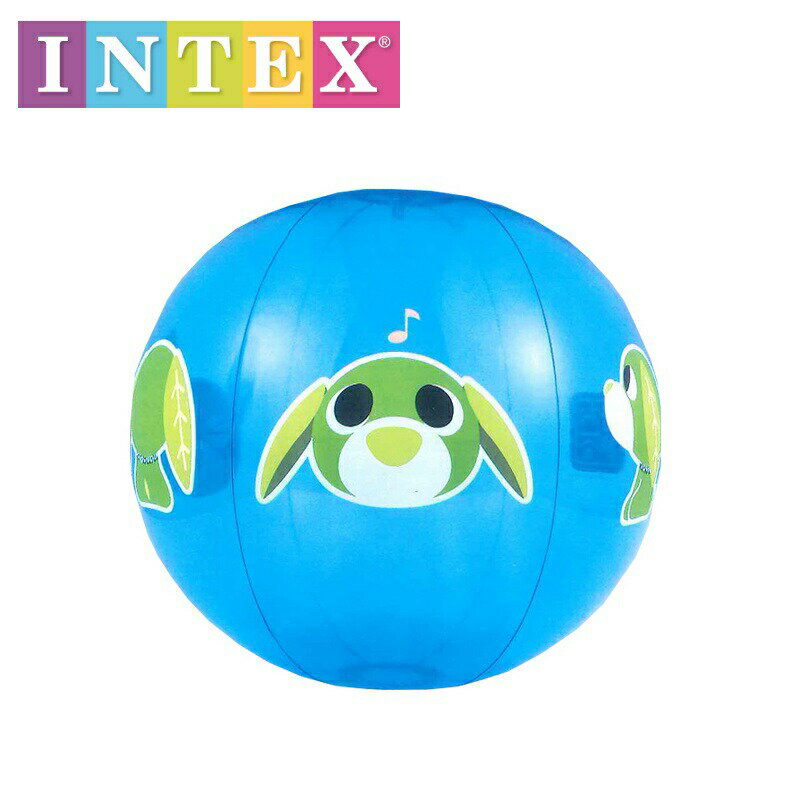 31059 / ME-1059 INTEX お茶犬ビーチボール 41cm ｜ 日本正規品 インテックス intex ビーチボール 海 ナイト プール 海水浴 ビーチ ボール かわいい 当日～2日以内に出荷(店舗休業日を除く)