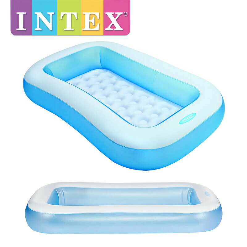 57403 INTEX �쥯���󥰥�٥ӡ��ס��� 166 x 100 x 25 cm �� ���������� ����ƥå��� intex �ӥˡ���ס��� �����ѥס��� �Ҷ��� ���å� �٥ӡ�&���å� �������� ���󥹥��Ǥ� �������ס��� ������2������˽в�(Ź�޵ٶ��������)