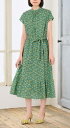 バンドカラーワンピース 型紙 S M L LLサイズ【ブティック社/型紙/大人服/パターン/4サイズ/ワンピース/レディース/縫い代付き/かんたん/ソーイング/...