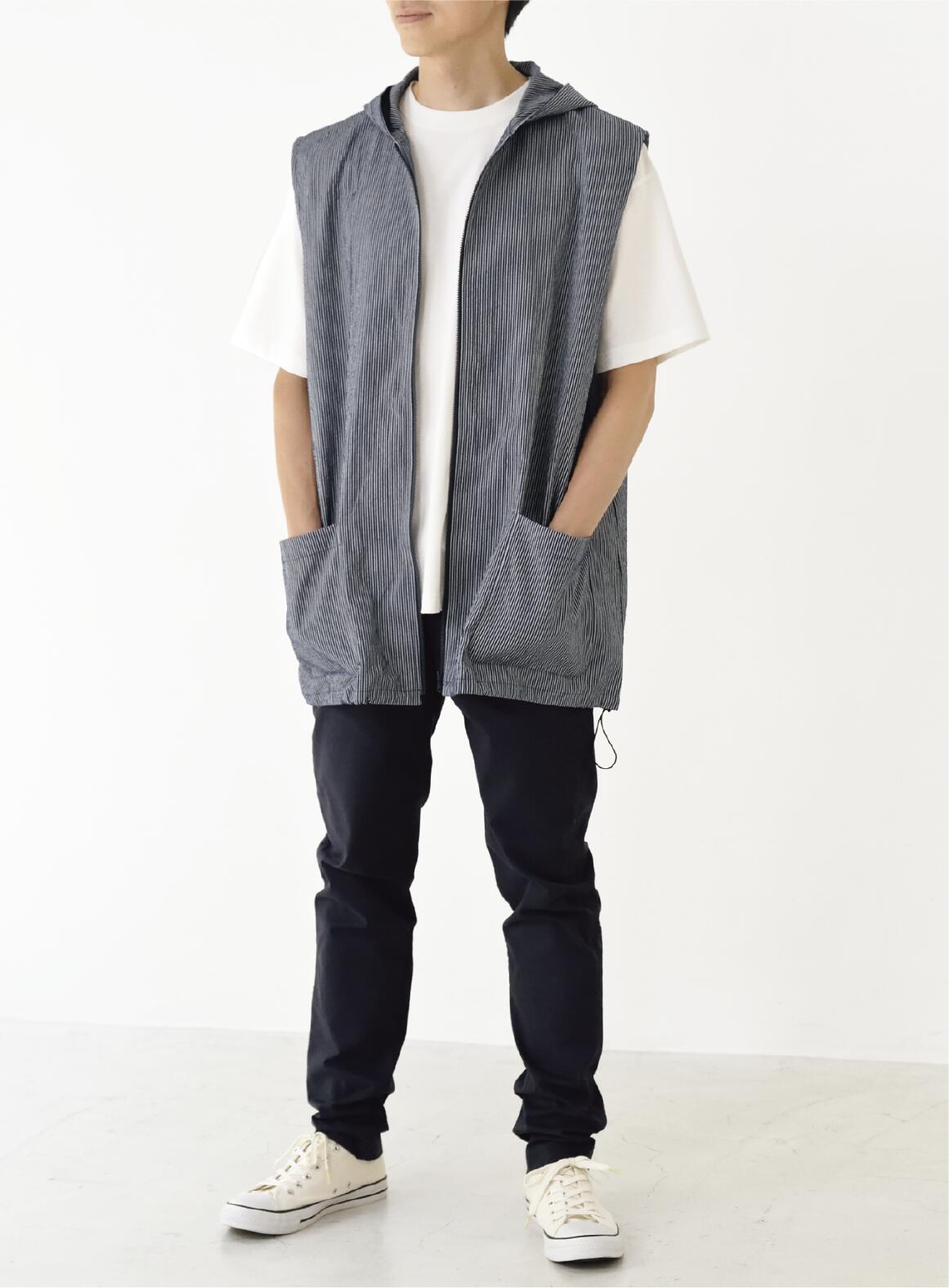 フードつきベスト(メンズ) 型紙 S M Lサイズ【ブティック社/型紙/大人服/パターン/ソーイング/縫い代付き/メンズ/3サイズ/かんたん/おしゃれ/】