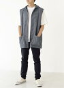 フードつきベスト(メンズ) 型紙 S M Lサイズ【ブティック社/型紙/大人服/パターン/ソーイング/縫い代付き/メンズ/3サイズ/かんたん/おしゃれ/】