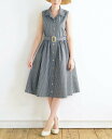 ノースリーブシャツワンピース 型紙 S M L LLサイズ【ブティック社/型紙/大人服/パターン/4サイズ/ワンピース/レディース/縫い代付き/かんたん/ソーイ...